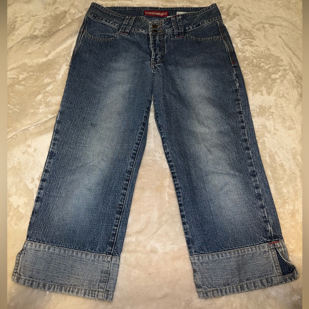 Vintage Y2K Union Bay Capri Denim Jeans 2000s Trendy Retro 5 Women’s Casual